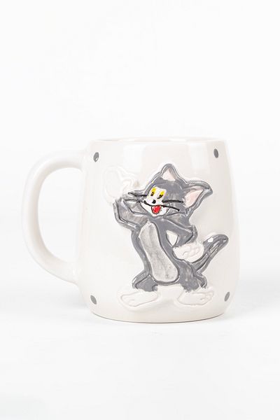 Loomart Handmade Ceramic Mug Cup with 3D Tom Figure 400 ml
