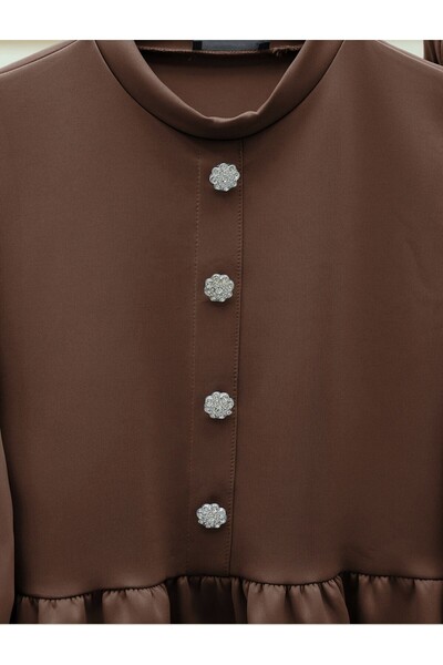 HİJABAYA Σετ Skuba με λεπτομέρεια με κουμπιά με τεμαχισμένη πέτρα