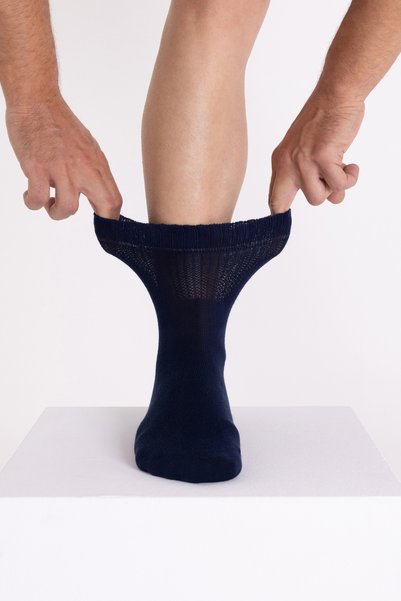 LOVE RAİN FASHİON Comfort Series 4-Piece Unisex Bamboo Organic Diabetic Daily Socks