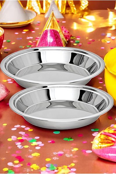 Transformacion 21 cm Children's Plate - Steel with Safe Edges, 2 Pieces 721296