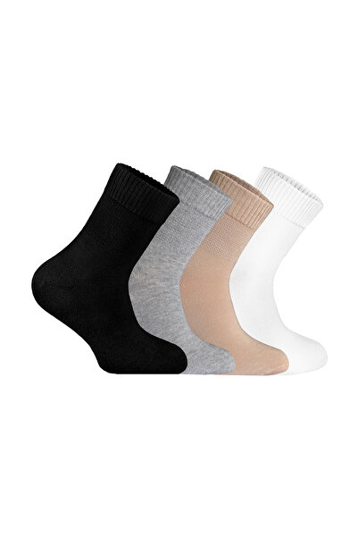 LOVE RAİN FASHİON مجموعة مريحة مكونة من 4 جوارب يومية لمرضى السكري من الخيزرا...