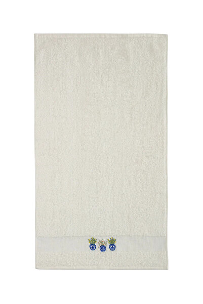 LC Waikiki LCW Екрю вишитий бавовняний рушник для обличчя 50x80 см