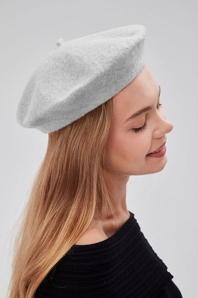 derikem Artist Painter Cap - Classic French Design, Female, Gray