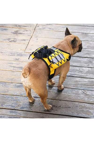 Floria Küçük ve Orta Irk Köpek Göğüs Tasması Çantası Su Geçirmez Yansıtıcılı Sırt Tasması Çantaları