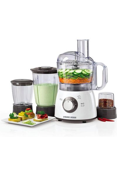 Black&Decker Black & Decker 400W Food Processor With Blender Mincer & Grinder Fx400Bmg-B5 , Medium