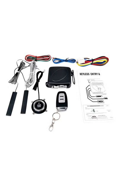 fulina Care Emergency Key,Car SUV Switch Keyless Entry Engine Start Alarm System,With Remote Controller