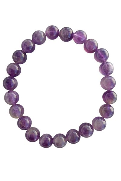 SEVENSLEEPERS Natural Stone Amatist Unisex Bracelet, 8mm, all sizes available