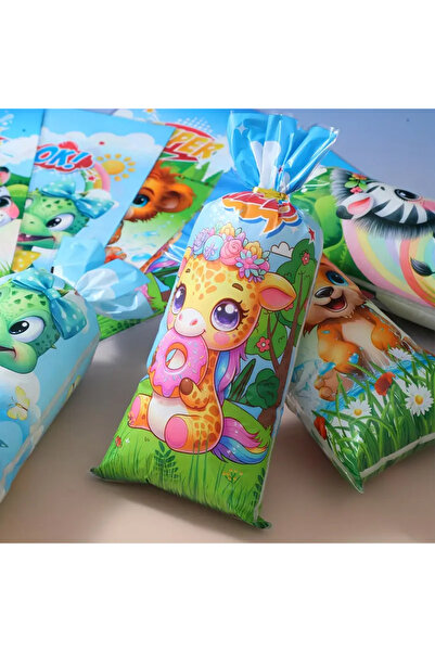 hdcw 20 τεμάχια συσκευασίας με θέμα τα χαριτωμένα ζώα, πάρτι γενεθλίων, τσάντες δώρου