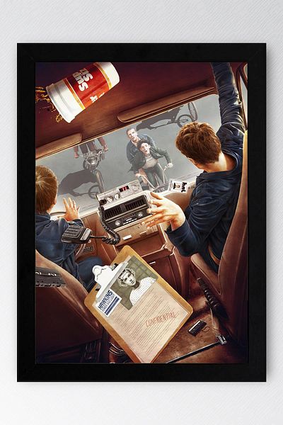 Saturn Stranger Things Pictură înrămată - Poster de serie