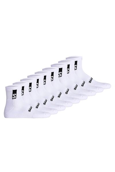 Salomon Unisex Quartersocken, 9er Pack - EVERYDAY ANKLE, Frottee, Stütz-Zone, Logo