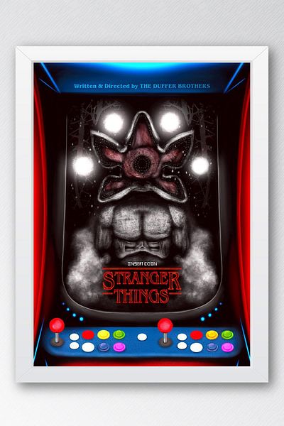 Saturn Stranger Things Pictură înrămată - Poster de serie