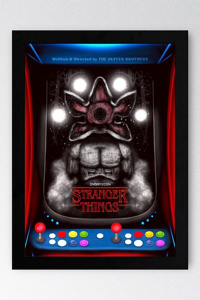 Saturn Stranger Things Pictură înrămată - Poster de serie
