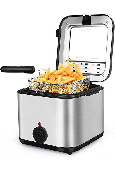 fulina Deep Fryer With Basket, 2.5L/2.64quart Electric Deep Fryer with Temperature Control