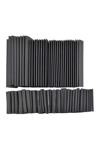 Choice 127 All Black 127pcs Black Heat Shrinkable Tube Cable Insulation Sleeve Waterproof Electronic Lated