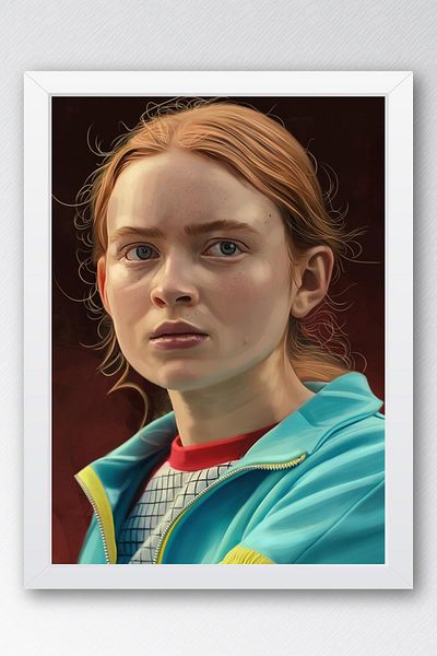 Saturn Stranger Things Max Pictură înrămată - Pictură poster de serie