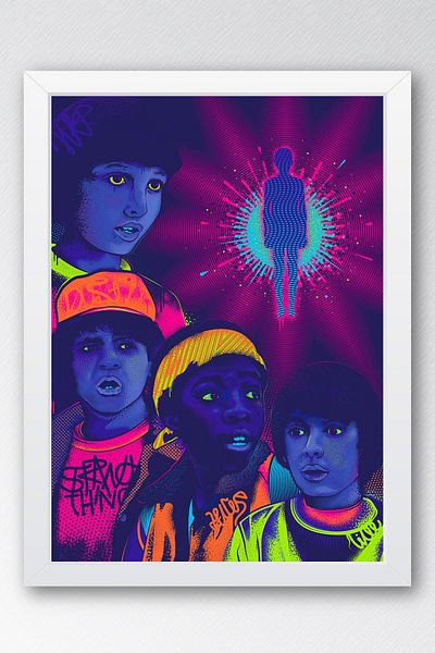 Saturn Stranger Things Pictură înrămată - Poster de serie
