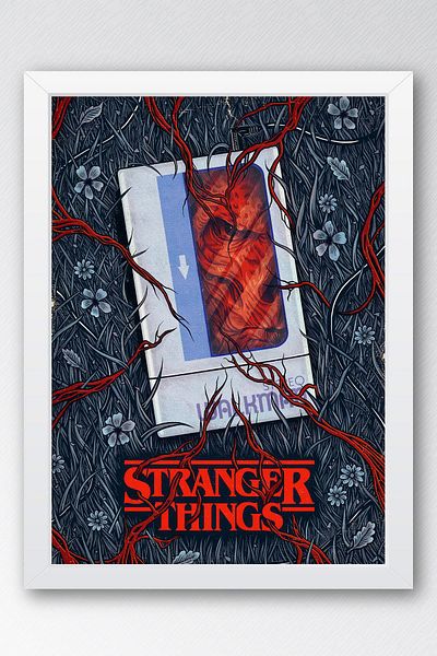 Saturn Stranger Things Demogorgon Pictură înrămată - Poster de televiziune
