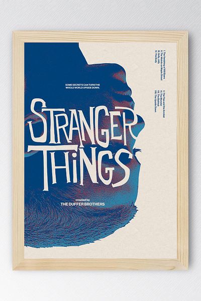 Saturn Stranger Things Framed Painting - Tv Series Poster Painting