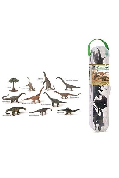 Collecta Box of 12 hand-painted Sauropod minifigures A1213