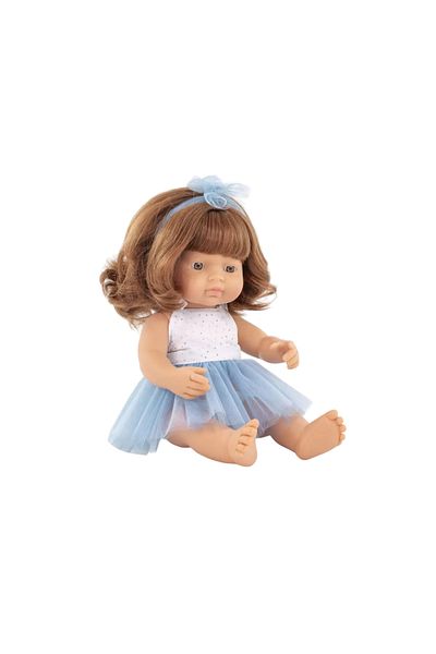 Miniland Redhead Caucasian girl doll 38 cm in dress, scented body, My Friends and Me collection