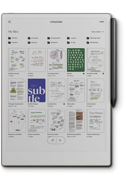 remarkable Paper Pro Bundle – Includes 11.8” reMarkable Paper Tablet,Marker Plus Pen with Eraser
