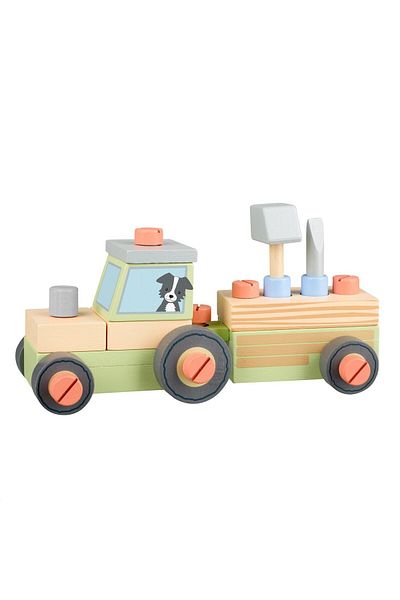 Orange Tree Toys Ξύλινο τρακτέρ για συναρμολόγηση, Orange Tree Toys
