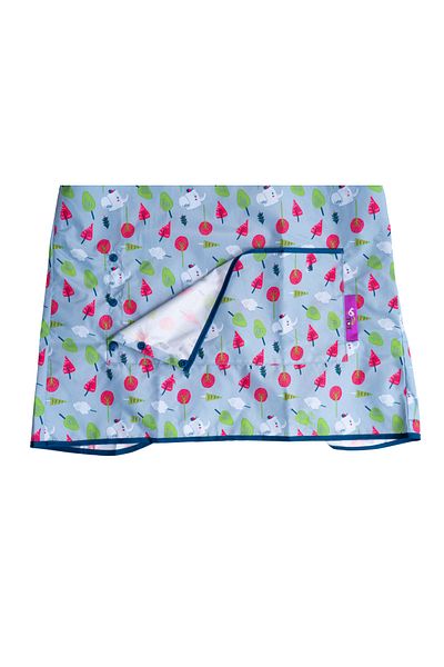 Tidy Tot Long bib with pocket - Colorful trees