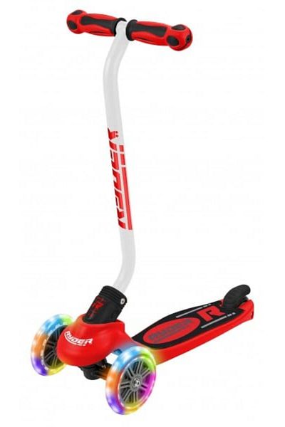 Saica Saica Ryder Neo Led 3-wheeled children's scooter with red and black silicone wheels