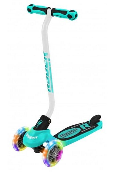 Saica Saica Ryder Neo Led 3-wheeled children's scooter with blue and black silicone wheels
