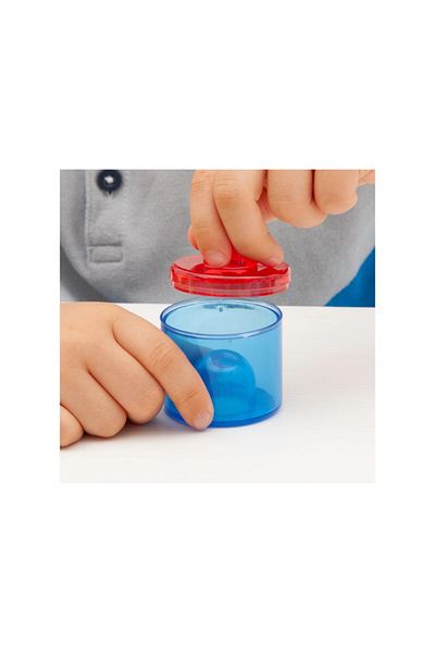 TickiT Set of 18 colorful boxes with lids, translucent, for sensory activities