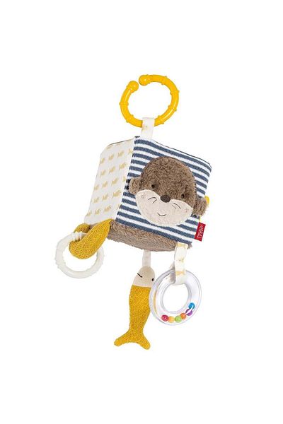 Fehn Plush cube with activities - Otter