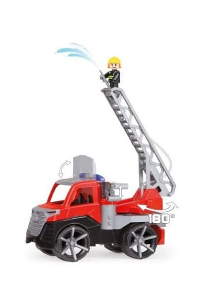 LENA Truxx 2 Fire Truck, Lena, Plastic, 29 x 15 x 19 cm, Red/Grey