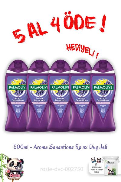 Palmolive Aroma Sensations Relax Shower Gel 500 ml Buy 5 Pay 4