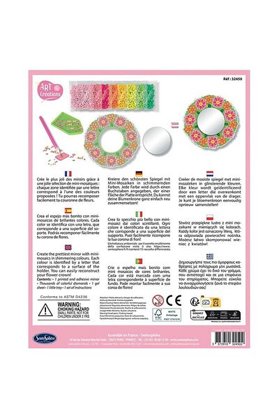 Sentosphere Creative kit with diamonds / rhinestones - Flower mosaic mirror