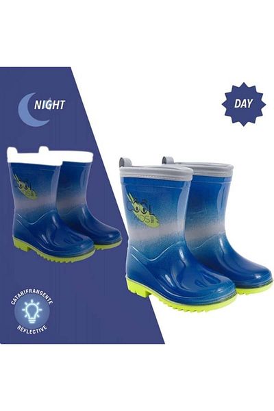 Perletti Perletti rubber boots with reflective edge sizes 30 31 gray blue