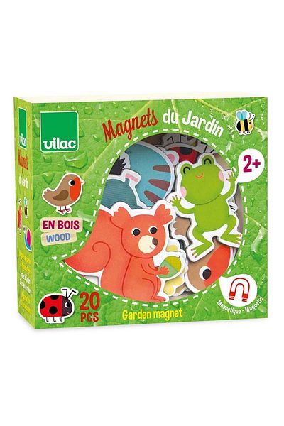 Vilac Garden Magnets - Box of 20 wooden pieces