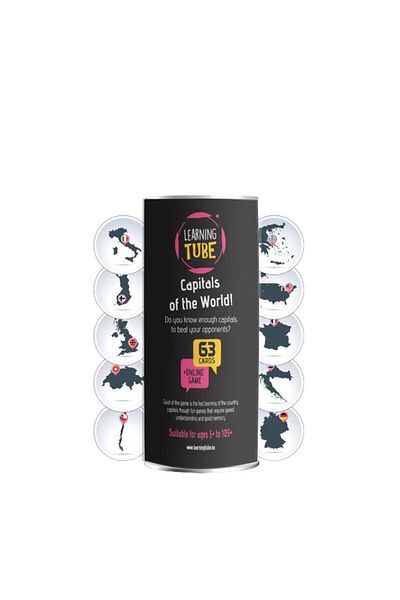 K-TOYZ Learning Tube® Game - Capitals of the World
