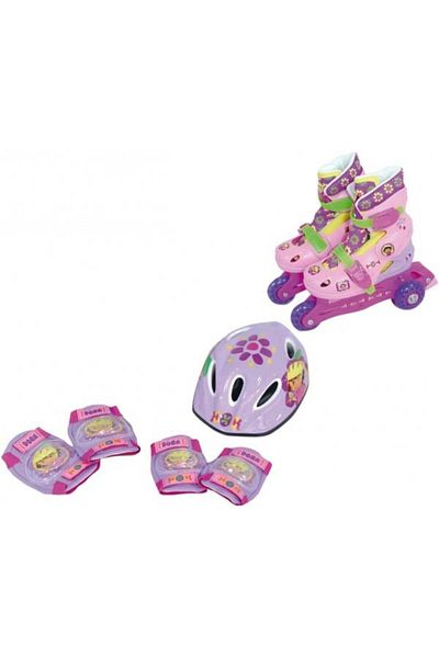 Saica Saica adjustable children's roller skates 35-38 Dora with protections and helmet in a backpack