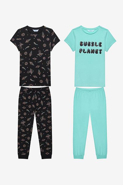 Penti 2-teiliges mehrfarbiges Pyjama-Set für Jungen Bubble