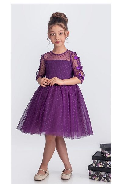 KT PERA BABY Bow Detailed Fluffy Holiday 23 April Party Dress