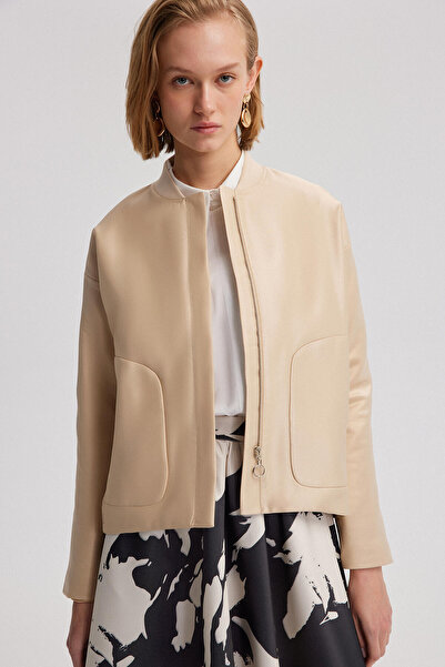 Touché Privé POCKET DETAILED SATIN JACKET