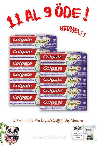 Colgate Buy 11 Pay 9 Total Pro Gingival Health Toothpaste 50 ml