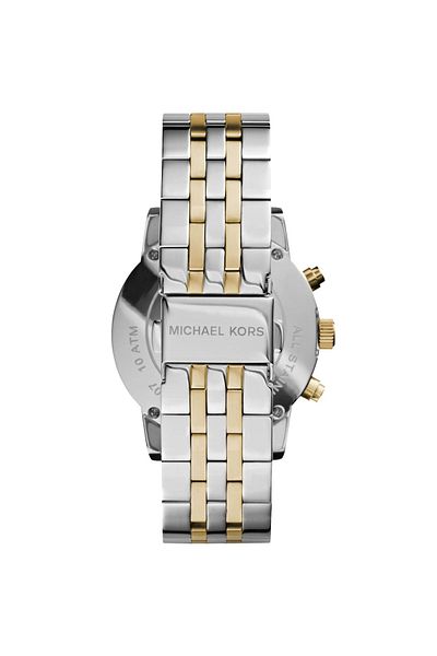 Michael Kors Two Tone Watch for Women - Analog Stainless Steel Band - MK5057