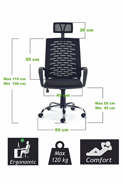 Genel Markalar Evo Ev Ve Ofis Çalışma Sandalyesi Oyuncu Koltuğu Bilgisayar Sandalyesi
