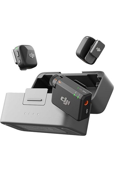 DJI Mic Mini (2TX+1RX+Charging Case), Noise Cancelling Wireless Mic for Camera/iPhone/Android, Vlog