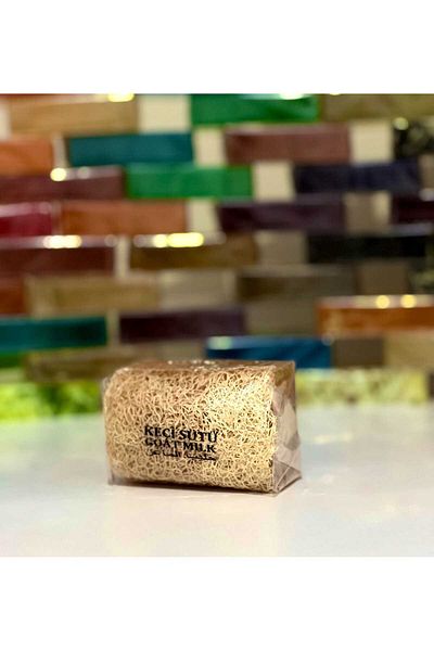 SABUNCU BABA Natural Pumpkin Fiber Goat Milk Soap