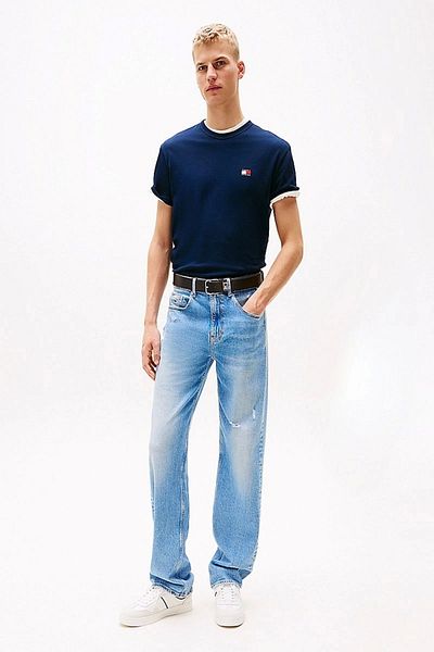 Tommy Hilfiger Ανδρικό μπλουζάκι σκούρο μπλε τζιν Tommy 20322