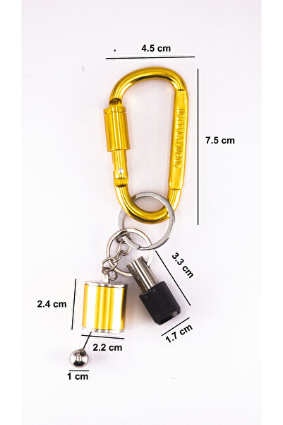 shop Set de 3 brelocuri cu carabinier din zinc - Suport pentru burghie din oț...