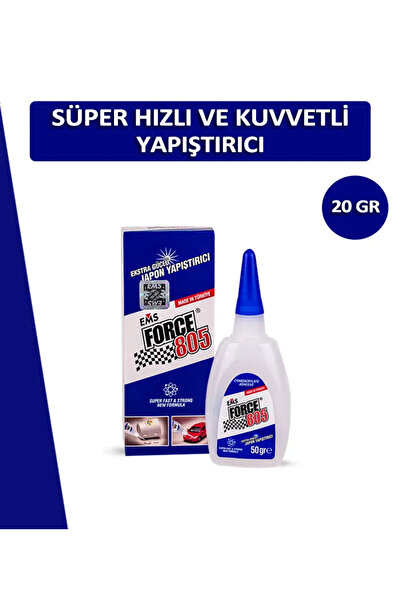 TOPALAKTİCARET Ems Forcee 805 Ayakkabı Yapıştırıcı Hızlı yapıştırıcı 20Gr Süp...