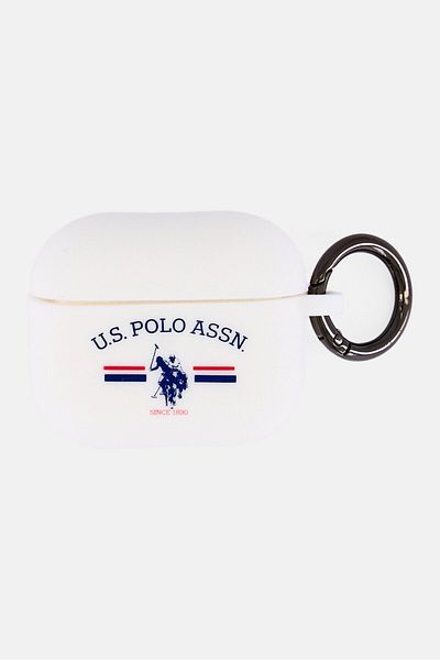 U.S. Polo Assn. Horses Flag Case For Airpods 3 Case, White